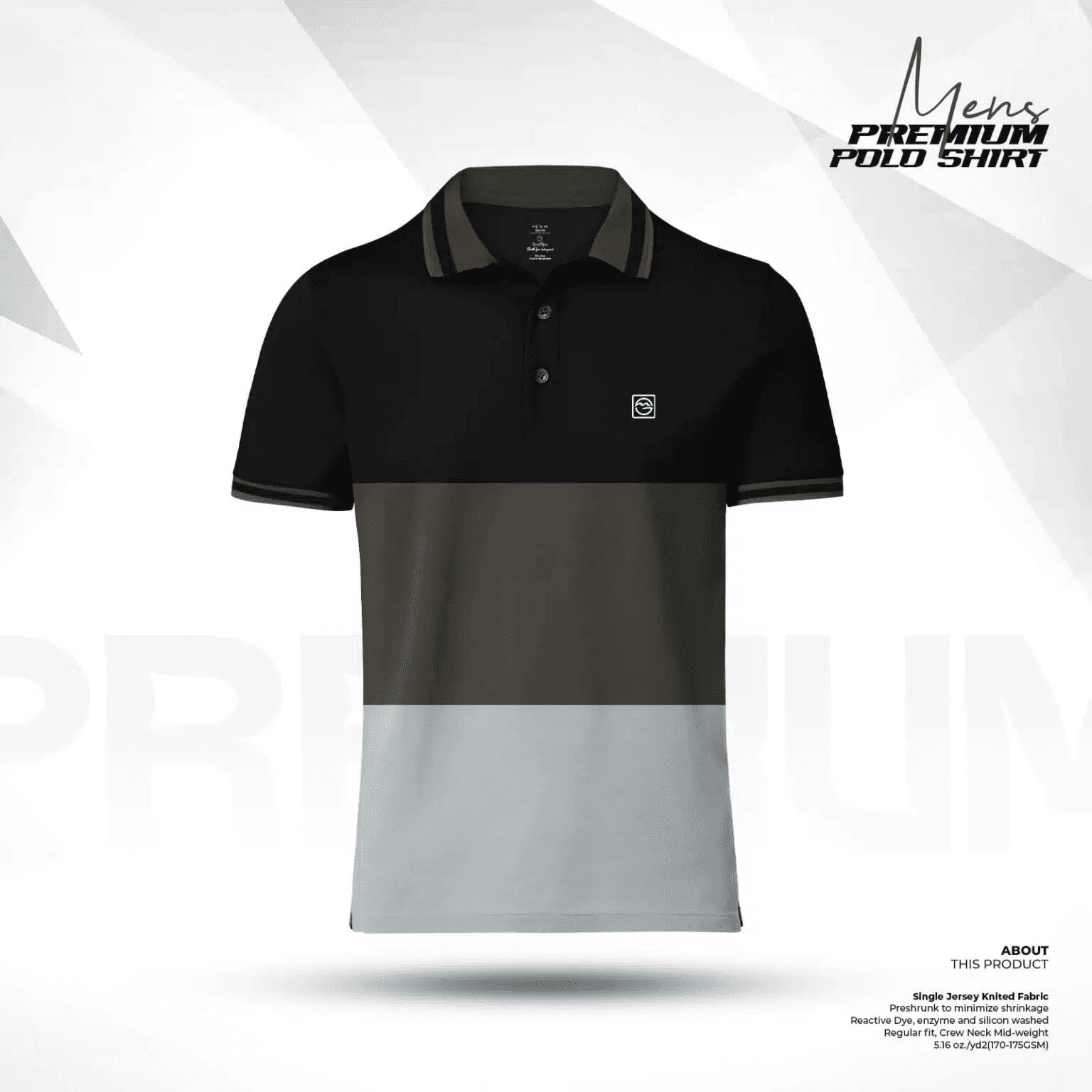 Premium Quality Olive Color Cotton Short Sleeve Polo T Shirt