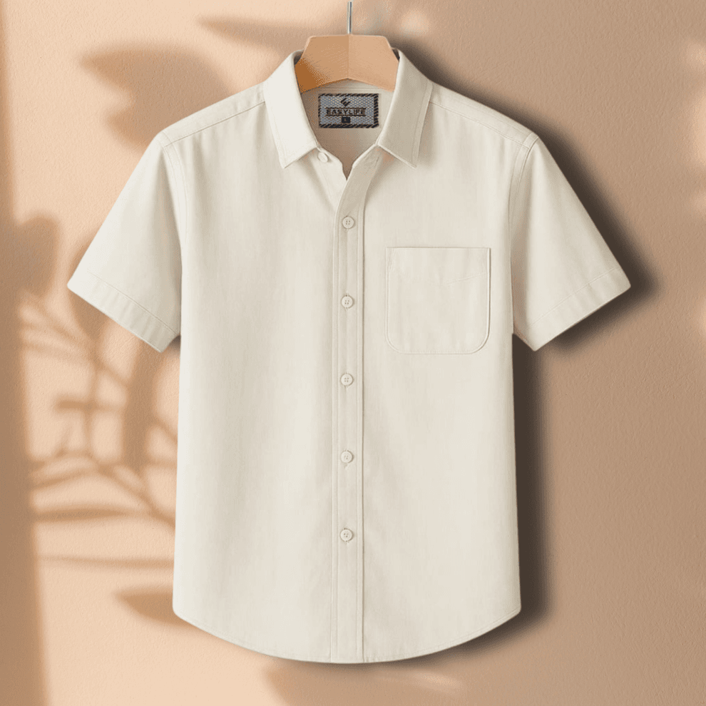 Half Sleeve Shirt - Cream
