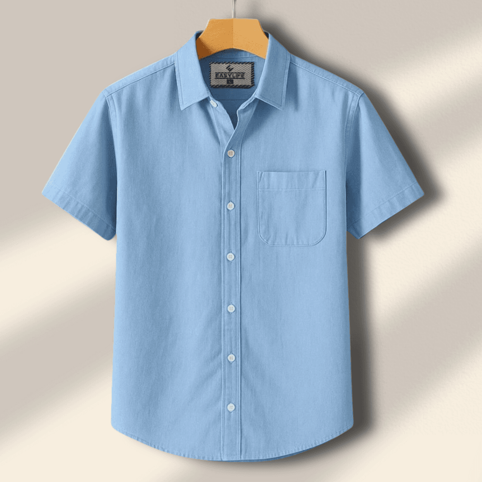 Half Sleeve Shirt - Sky Blue